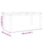 vidaXL Mesa de comedor Corona madera maciza de pino gris 180x90x75 cm vidaXL Mesa de comedor Corona madera maciza de pino gris 180x90x75 cm