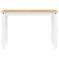 vidaXL Mesa de comedor Corona madera maciza pino blanco 112x60x75 cm vidaXL Mesa de comedor Corona madera maciza pino blanco 112x60x75 cm