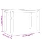 vidaXL Mesa de comedor Corona madera maciza pino blanco 112x60x75 cm vidaXL Mesa de comedor Corona madera maciza pino blanco 112x60x75 cm