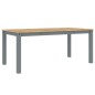 vidaXL Mesa de comedor Panama madera maciza de pino gris 180x90x75 cm vidaXL Mesa de comedor Panama madera maciza de pino gris 180x90x75 cm