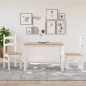 vidaXL Sillas de comedor 2 uds madera maciza pino blanco 40x46x99 cm vidaXL Sillas de comedor 2 uds madera maciza pino blanco 40x46x99 cm