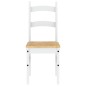vidaXL Sillas de comedor 2 uds madera maciza pino blanco 40x46x99 cm vidaXL Sillas de comedor 2 uds madera maciza pino blanco 40x46x99 cm