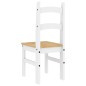 vidaXL Sillas de comedor 2 uds madera maciza pino blanco 40x46x99 cm vidaXL Sillas de comedor 2 uds madera maciza pino blanco 40x46x99 cm