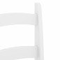 vidaXL Sillas de comedor 2 uds madera maciza pino blanco 40x46x99 cm vidaXL Sillas de comedor 2 uds madera maciza pino blanco 40x46x99 cm