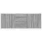 vidaXL Aparadores 3 uds madera contrachapada gris Sonoma