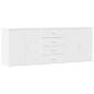 vidaXL Aparadores 3 uds madera contrachapada blanco vidaXL Aparadores 3 uds madera contrachapada blanco
