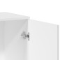 vidaXL Aparadores 3 uds madera contrachapada blanco vidaXL Aparadores 3 uds madera contrachapada blanco