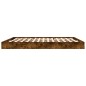 vidaXL Estructura de cama madera de ingeniería roble ahumado 180x200cm vidaXL Estructura de cama madera de ingeniería roble ahumado 180x200cm