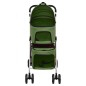 vidaXL Cochecito doble de perros plegable tela oxford verde 83x48x97cm