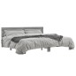 vidaXL Estructura cama madera ingeniería metal gris Sonoma 180x200 cm vidaXL Estructura cama madera ingeniería metal gris Sonoma 180x200 cm