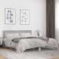 vidaXL Estructura cama madera ingeniería metal gris Sonoma 180x200 cm vidaXL Estructura cama madera ingeniería metal gris Sonoma 180x200 cm