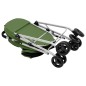 vidaXL Cochecito doble de perros plegable tela oxford verde 83x48x97cm