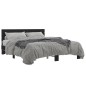 vidaXL Estructura de cama madera de ingeniería y metal negro 150x200cm vidaXL Estructura de cama madera de ingeniería y metal negro 150x200cm