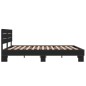 vidaXL Estructura de cama madera de ingeniería y metal negro 150x200cm vidaXL Estructura de cama madera de ingeniería y metal negro 150x200cm