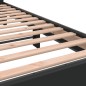 vidaXL Estructura de cama madera de ingeniería y metal negro 150x200cm vidaXL Estructura de cama madera de ingeniería y metal negro 150x200cm