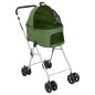 vidaXL Cochecito doble de perros plegable tela oxford verde 83x48x97cm