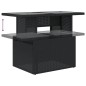 vidaXL Set de sofás de jardín 7 pzas con cojines ratán sintético negro vidaXL Set de sofás de jardín 7 pzas con cojines ratán sintético negro