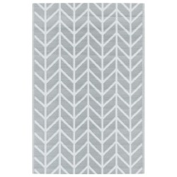 vidaXL Alfombra de exterior PP gris 190x290 cm