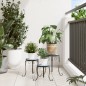 vidaXL Soportes para plantas 3 uds cerámica azul y blanco vidaXL Soportes para plantas 3 uds cerámica azul y blanco
