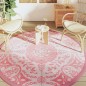vidaXL Alfombra de exterior PP rosa Ø200 cm vidaXL Alfombra de exterior PP rosa Ø200 cm