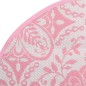 vidaXL Alfombra de exterior PP rosa Ø200 cm vidaXL Alfombra de exterior PP rosa Ø200 cm