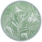 vidaXL Alfombra de exterior PP verde Ø200 cm