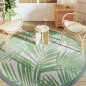 vidaXL Alfombra de exterior PP verde Ø200 cm
