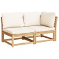 vidaXL Juego de muebles jardín 5 pzas con cojines madera maciza acacia vidaXL Juego de muebles jardín 5 pzas con cojines madera maciza acacia
