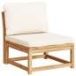 vidaXL Juego de muebles jardín 5 pzas con cojines madera maciza acacia vidaXL Juego de muebles jardín 5 pzas con cojines madera maciza acacia
