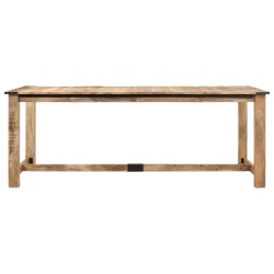 vidaXL Mesa de comedor madera maciza de mango 200x100x75 cm