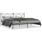 vidaXL Estructura de cama con cabecero metal negro 193x203 cm vidaXL Estructura de cama con cabecero metal negro 193x203 cm