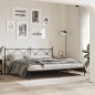 vidaXL Estructura de cama con cabecero metal negro 193x203 cm vidaXL Estructura de cama con cabecero metal negro 193x203 cm