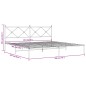 vidaXL Estructura de cama con cabecero metal negro 193x203 cm vidaXL Estructura de cama con cabecero metal negro 193x203 cm