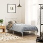 vidaXL Estructura de cama de metal con cabecero blanco 75x190 cm vidaXL Estructura de cama de metal con cabecero blanco 75x190 cm