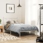 vidaXL Estructura de cama de metal con cabecero blanco 90x190 cm