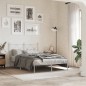 vidaXL Estructura de cama de metal con cabecero blanca 120x190 cm vidaXL Estructura de cama de metal con cabecero blanca 120x190 cm