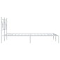 vidaXL Estructura de cama de metal con cabecero blanca 120x190 cm vidaXL Estructura de cama de metal con cabecero blanca 120x190 cm