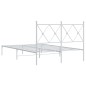 vidaXL Estructura de cama de metal con cabecero blanca 120x190 cm vidaXL Estructura de cama de metal con cabecero blanca 120x190 cm