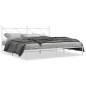 vidaXL Estructura de cama de metal con cabecero blanco 193x203 cm vidaXL Estructura de cama de metal con cabecero blanco 193x203 cm