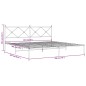 vidaXL Estructura de cama de metal con cabecero blanco 193x203 cm vidaXL Estructura de cama de metal con cabecero blanco 193x203 cm
