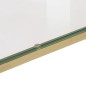 vidaXL Mesa consola acero inoxidable dorado y vidrio templado vidaXL Mesa consola acero inoxidable dorado y vidrio templado
