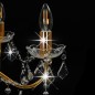 vidaXL Lámpara de araña con cuentas de cristal dorado redonda 6 x E14 vidaXL Lámpara de araña con cuentas de cristal dorado redonda 6 x E14