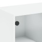 vidaXL Aparador alto con puertas madera ingeniería blanco 68x37x109 cm vidaXL Aparador alto con puertas madera ingeniería blanco 68x37x109 cm