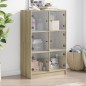 vidaXL Aparador alto con puertas madera roble Sonoma 68x37x109 cm vidaXL Aparador alto con puertas madera roble Sonoma 68x37x109 cm