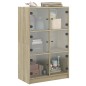vidaXL Aparador alto con puertas madera roble Sonoma 68x37x109 cm vidaXL Aparador alto con puertas madera roble Sonoma 68x37x109 cm