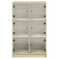 vidaXL Aparador alto con puertas madera roble Sonoma 68x37x109 cm vidaXL Aparador alto con puertas madera roble Sonoma 68x37x109 cm