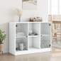 vidaXL Aparador de madera de ingeniería blanco 101,5x37x75,5 cm vidaXL Aparador de madera de ingeniería blanco 101,5x37x75,5 cm