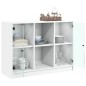 vidaXL Aparador de madera de ingeniería blanco 101,5x37x75,5 cm vidaXL Aparador de madera de ingeniería blanco 101,5x37x75,5 cm