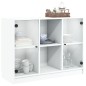 vidaXL Aparador de madera de ingeniería blanco 101,5x37x75,5 cm vidaXL Aparador de madera de ingeniería blanco 101,5x37x75,5 cm