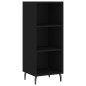 vidaXL Aparador de madera de ingeniería negro 34,5x32,5x90 cm vidaXL Aparador de madera de ingeniería negro 34,5x32,5x90 cm